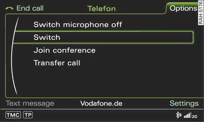 Switching between calls